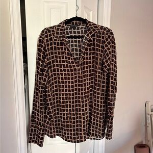 Catherine gee silk blouse nwot